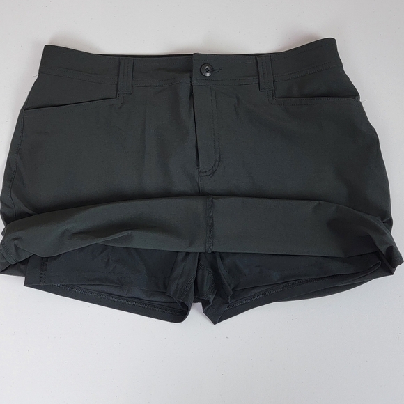 Eddie Bauer Black Adventurer 2.0 Active Hiking Skirt/Skort Sz 12 - Picture 4 of 14